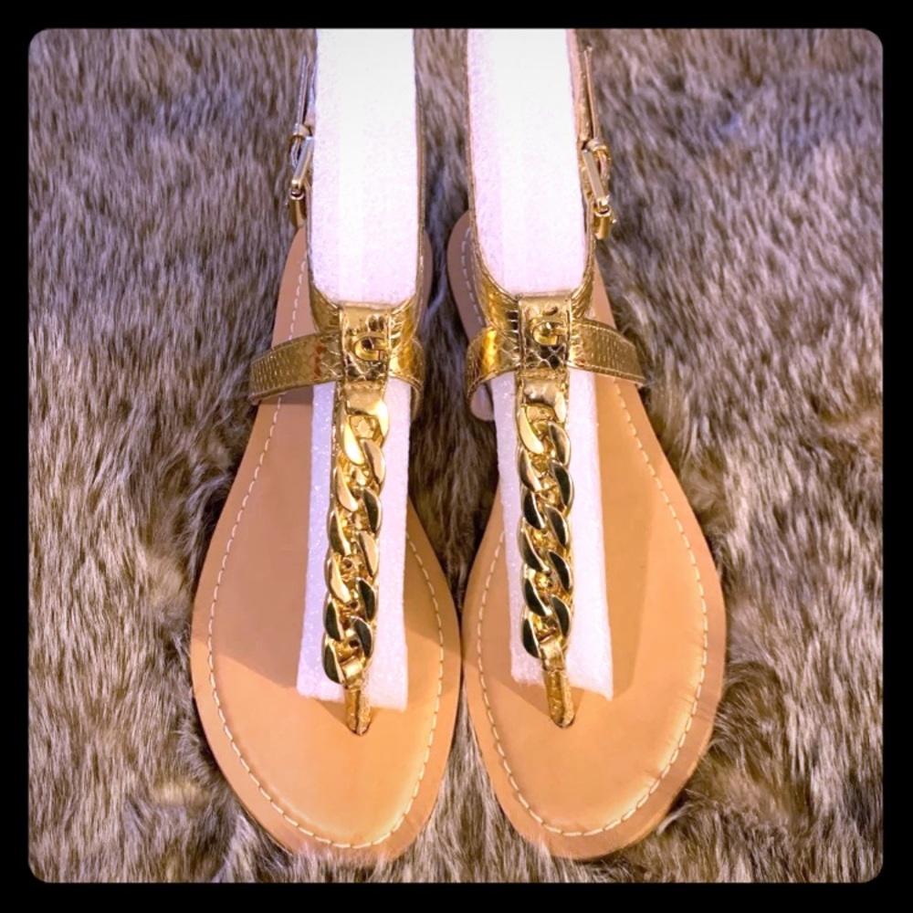 Guess gold sandals